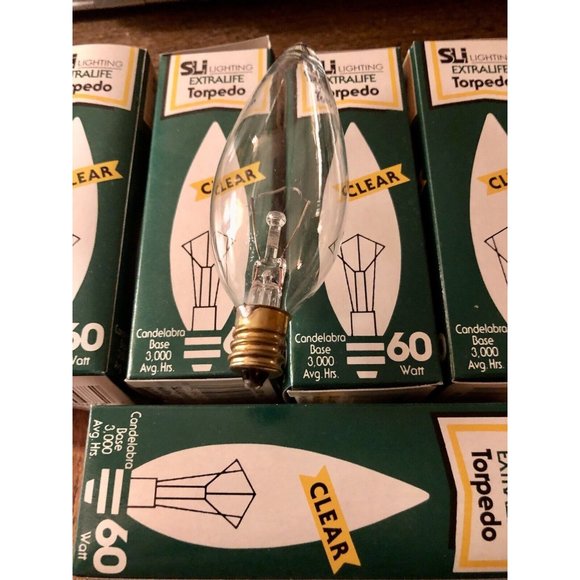10 Ten REPLACEMENT BULBS SLi Lighting Extra life 3000hrs 60Tccl E12 130V 60W - Picture 2 of 4